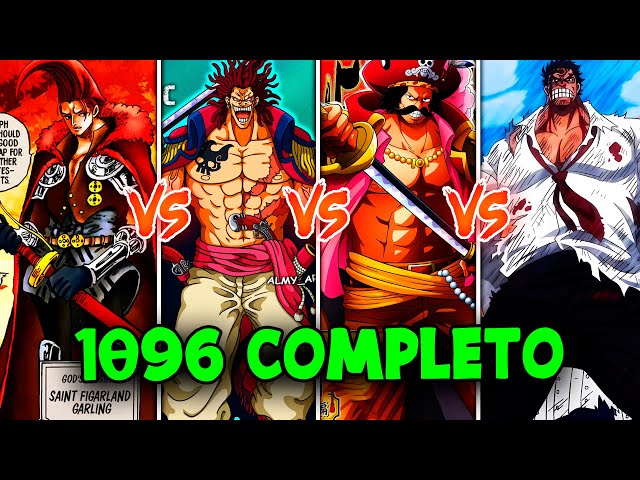 SPOILER 1096 ONE PIECE COMPLETO - INSANO! VAMOS TER ROGER VS GARP VS XEBEC  VS GARLING EM GOD VALLEY 