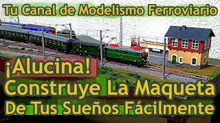 📚 CONSTRUYE tu MAQUETA de TRENES Fácilmente TUTORIAL MODELISMO FERROVIARIO