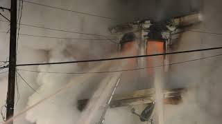 Three alarm fire in Port Carbon