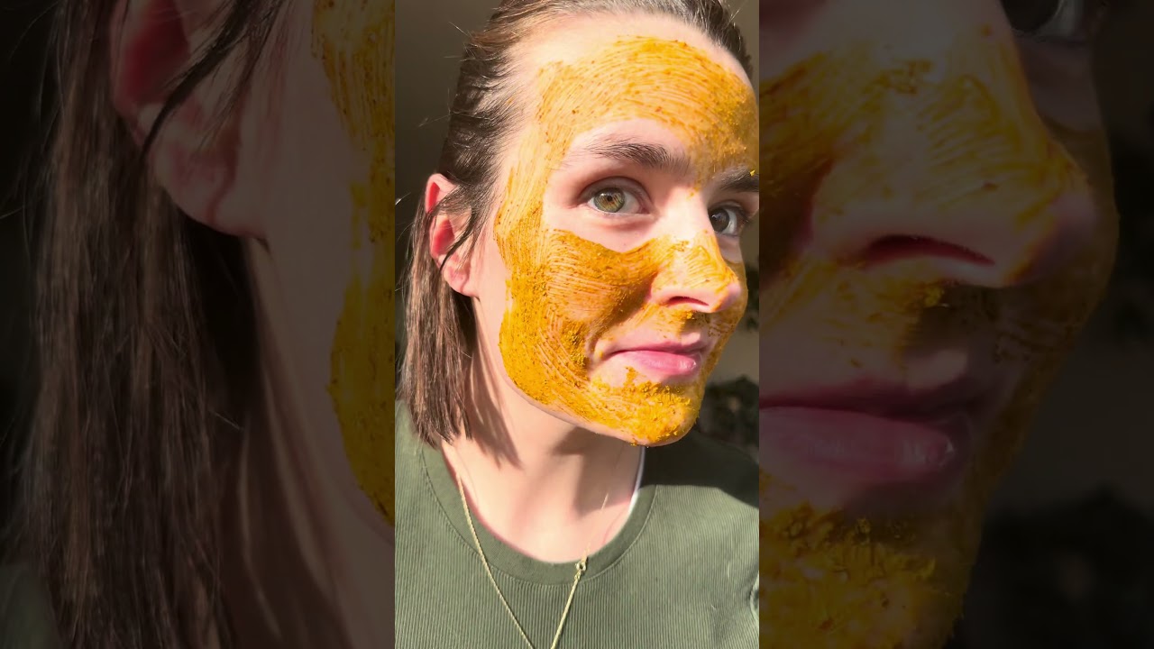 Making my husband try this herbal clay mask 