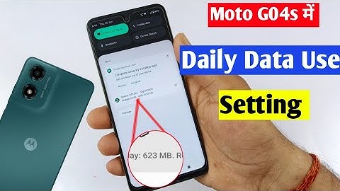 moto g04s me daily data use show kaise kare | moto g04s daily data usage setting