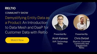 Demystifying Entity Data as a Product: An Introduction to Data Mesh and DaaP for Customer Data