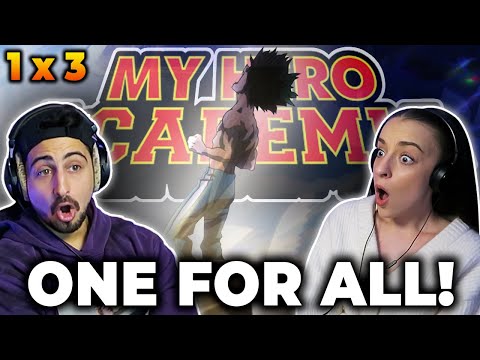 ONE FOR ALL! *MY HERO ACADEMIA* Episode 3 REACTION!