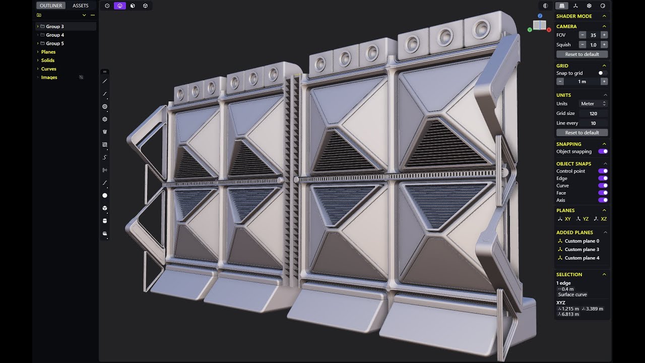 RustedTools for Plasticity: Hotkeys for matcaps, image hiding, and a HUD for current selection stats