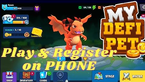 How To Play My Defi Pet On Android: My Defi Pet Register On Mobile Phone(Not Tagalog)