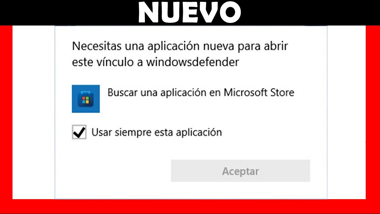 Necesitas Una Aplicacion Nueva Para Abrir Este Vinculo A Ms-windows-store