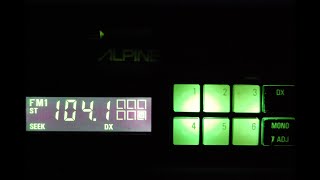 Vintage Alpine 7167 FM cassette car stereo rare #9 w/Bluetooth on AM band in stereo rare old retro
