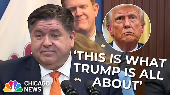 Pritzker SLAMS Trump over tariffs days after 'Lake Illinois' joke (FULL Q+A)