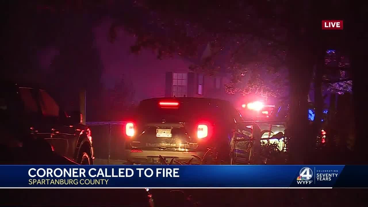 Coroner called to fire in Moore, South Carolina - YouTube