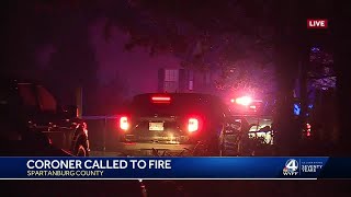 Coroner called to fire in Moore, South Carolina