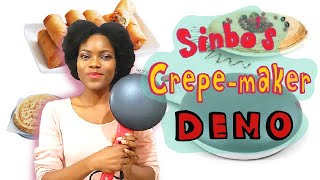 Sinbo's Crepemaker Unboxing, Demo & Review || Pancakes, springroll/samosa wrapper & tortilla maker