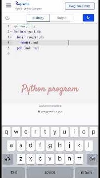Python pattern program # python # pythonprogramming #pgtcomputerscience ...