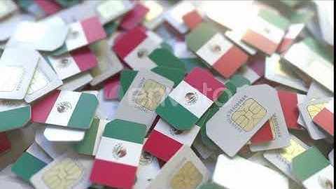 SIM Cards with Flag of Mexico | Motion Graphics - Envato elements