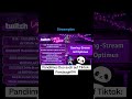 Streamplan vom Optimus