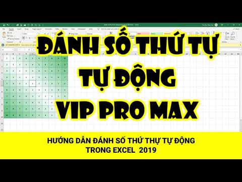 Thủ Thuật Excel   Hướng Dẫn Đánh Số Thứ Tự Tự Động Trong Excel 2019