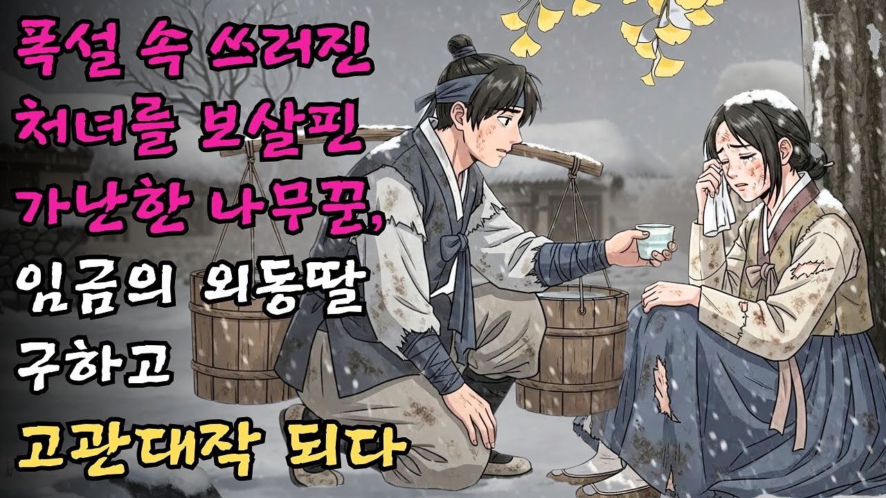 폭설 속에 쓰러진 이름 모를 처녀를 지극정성으로 보살핀 가난한 나무꾼이 알고 보니 임금의 외동딸을 구한 공으로 고관대작이 된 기막힌 사연#야담 #민담 #전설 #설화