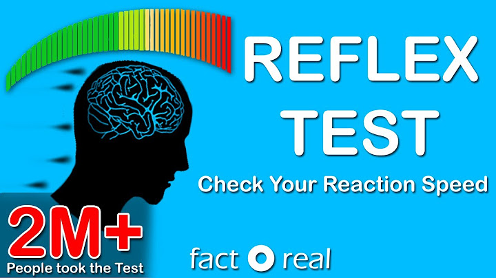 Reflex Test - Check your Reaction Speed || How fast you are?