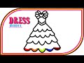 Dress Drawing and Coloring Pages for Kids / Akn Kids House