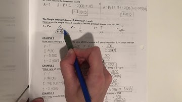 MBF3C - 8.1 Simple Interest