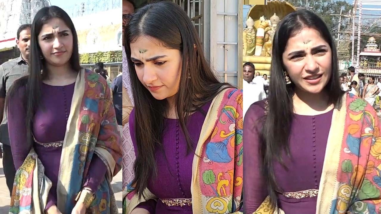 Actress Rukmini Vasanth Visuals @ Tirumala | Bhakthi Nilayam