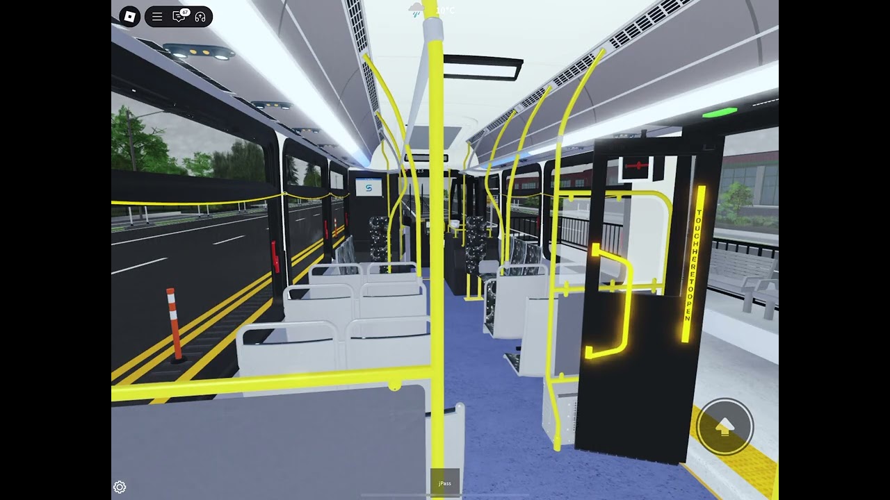 Roblox Vamos Transit Ride on Route 117X from Caledonia to Trinity Commons - New Flyer XD40