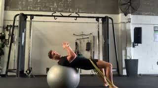 Stability Ball Banded Thrusters demonstration