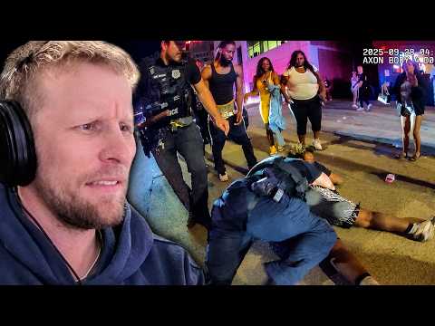 Quin Reacts to Cops Get Outnumbered During Shooting Chaos