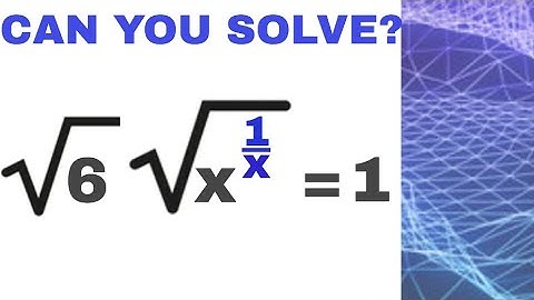 Can you solve? | Challenging Radical Equation | Olympiad Training