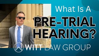 What Is A PreTrial Hearing In A Criminal Case? | Washington State | #law #court #attorney