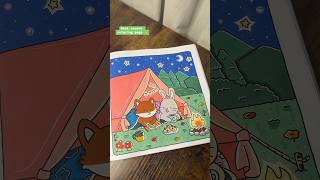 Cute camping coloring page 💖🥹 | #coloring #coloringbook #coloringpages #colorwithme #shorts