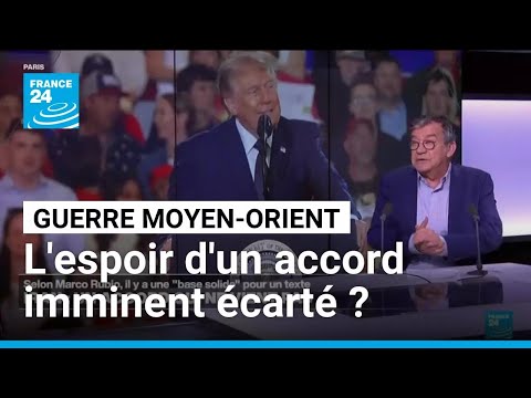 D&eacute;cryptage &Eacute;tats-Unis-Iran : quels points bloquent l'accord ? &bull; FRANCE 24

L'Iran a fait &eacute;tat lundi de progr&egrave;s dans les n&eacute;gociations avec les &Eacute;tats-Unis pour mettre fin durablement &agrave; la guerre mais a &eacute;cart&eacute; l'espoir d'un accord imminent, apr&egrave;s des signaux contradictoires au cours des derni&egrave;res 48 heures.
#etatsunis #iran #accord

🔔 Abonnez-vous &agrave; notre cha&icirc;ne sur YouTube : https://f24.

#D&eacute;cryptage #&Eacute;tats #Unis #Iran #quels