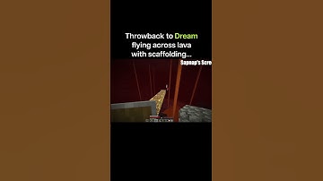 Dream Uses Scaffolding Glitch To Survive