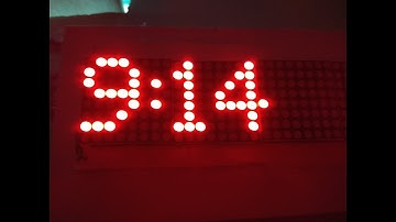 Arduino max7219 ds3231 digital clock