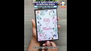 Cómo hacer una tarjeta sorpresa con mensaje de amor para mamá💌🥰 #regalosparamamá