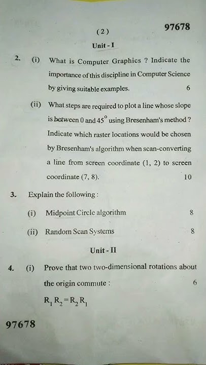 BCA 5th sem (Computer Graphics) MDU - YouTube
