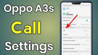 Oppo A3S Call Settings | Oppo A3S Emergency Call Settings