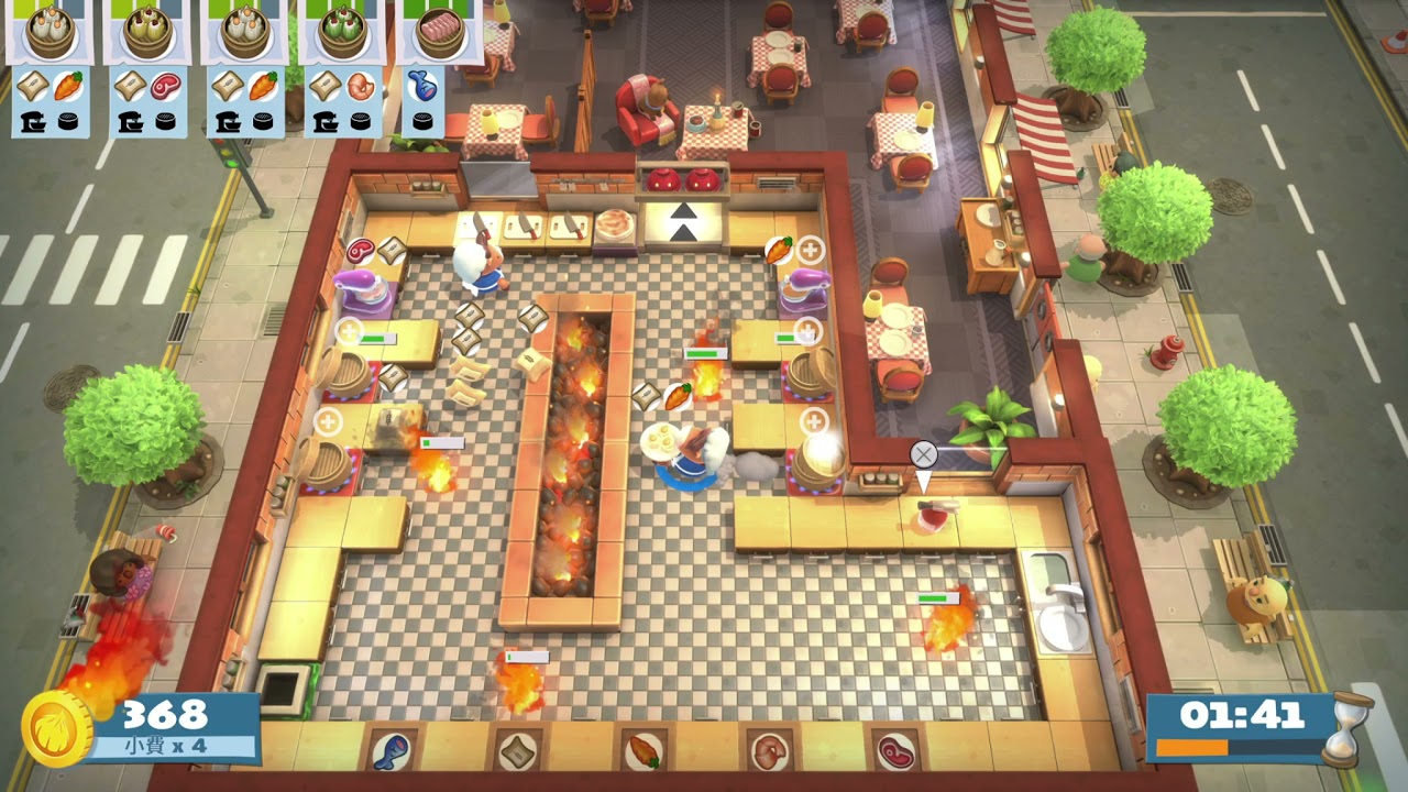 Overcooked!2 | Level Kevin 4 | 1 player (solo) | 4 stars