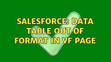 Salesforce: data table out of format in vf page