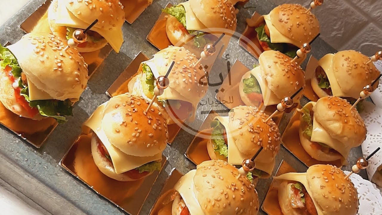 تحضير طلبية 40 حبة ميني برقر🍔 بجميع  التفاصيل 🥰 مع سعر البيع 💲