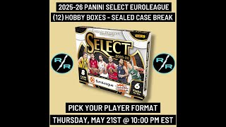 ALPHA DIALLO - 2025-26 Panini Select Euroleague 1 Hobby Case Player Break 5/21 @ 10:00 PM