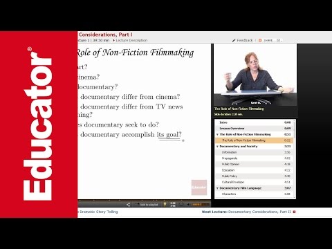 “Documentary Considerations” | Introduction to Film with Educator.com