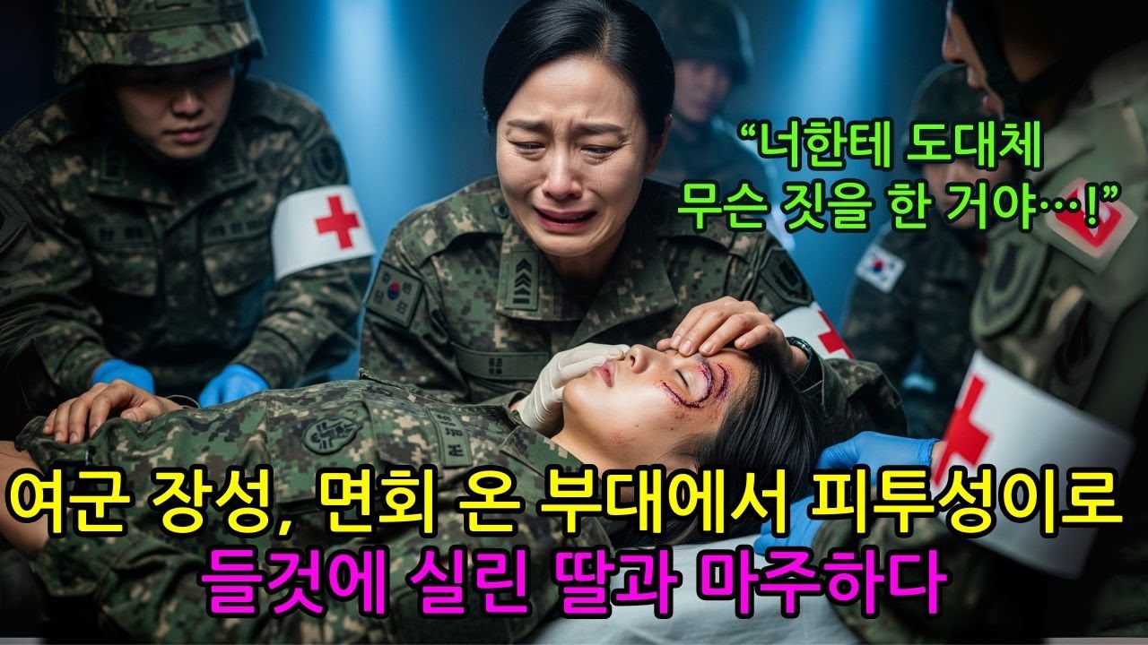 여성 삼성 장군은 피투성이가 된 딸이 들것에 실려 병원으로 이송되는 모습을 목격했다. 이 삼스타 어머니는 그 부대를 완전히 소멸시켜 버렸다
