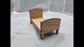 Dollhouse Twin Bed Type 3 (Laser Kit-Easy Build Level)