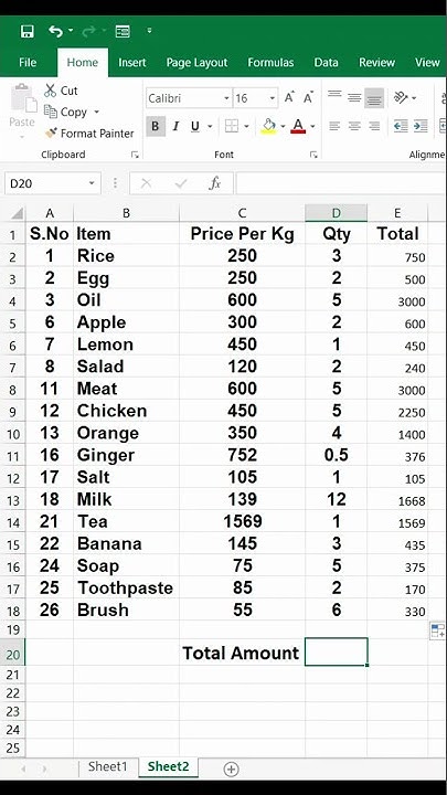 How To Multiply Two Columns And Get Sum Of Them In MS-Excel | Virtual ...