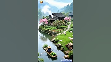 Ngôi làng ven hồ bình yên giữa núi rừng – nơi thời gian dừng lại #peacefullife #villagelife