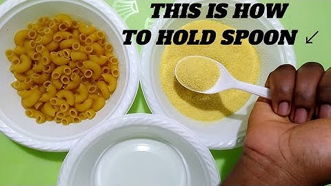 Teach your child how to hold a spoon