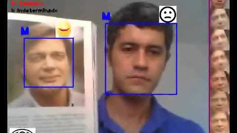 Vídeo demonstrando nossos algoritmos de processamento de imagens de faces
