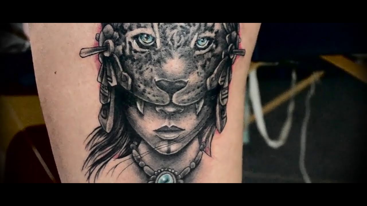 Xoco Cruz - Guerrera Jaguar - Tattoo - YouTube