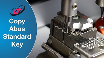 KUKAI Alpha Pro 🙌 "Trace Duplication" copy ABUS Standard Key (Subtitles) // Milling machine