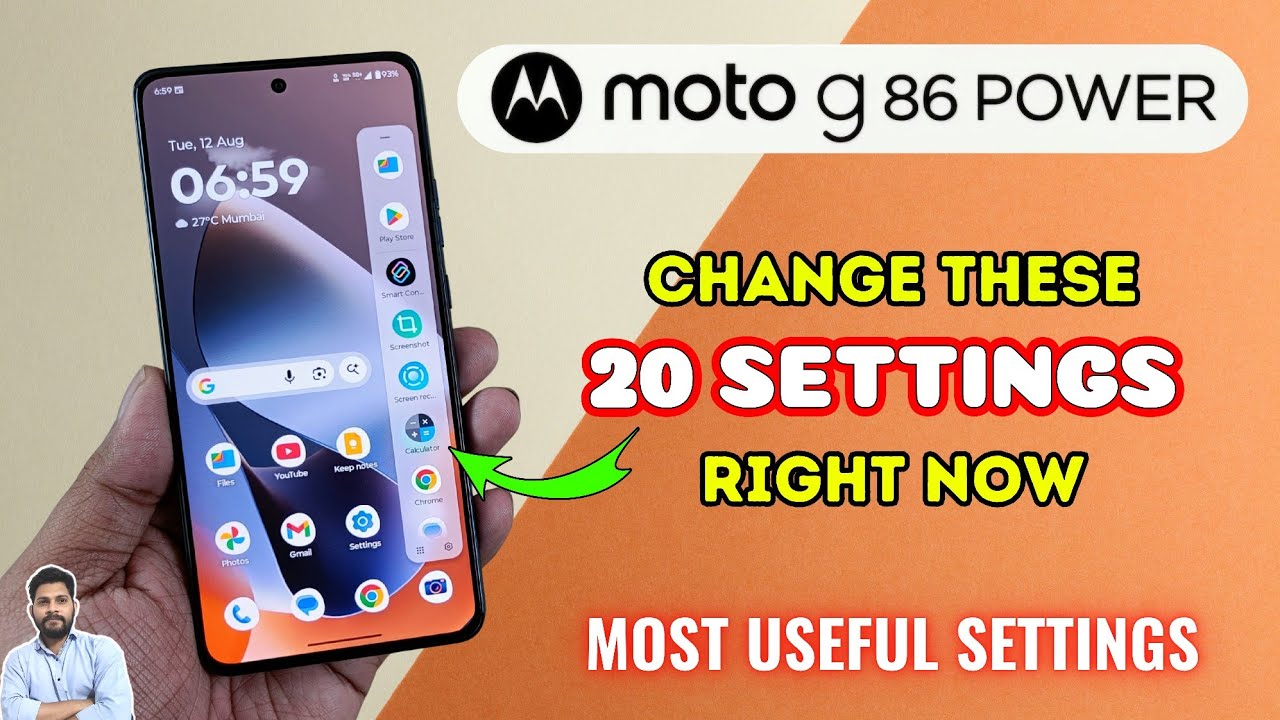Moto G86 Power 5G: измените эти 20 настроек прямо сейчас